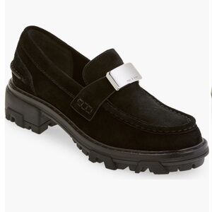 RAG & BONE  Shiloh 2.0 Loafers Lug Sole Black Suede